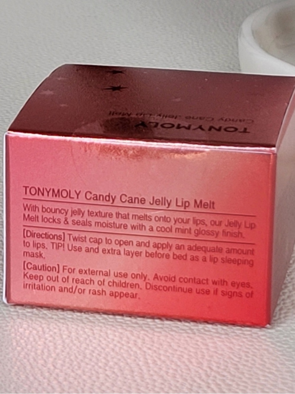 Tony Moly candy cane jelly lip melt - Picture 3 of 5